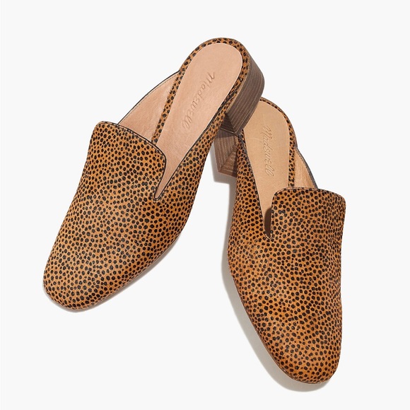 MADEWELL $138 The Willa Loafer Mule in Spotted Calf Hair Slip On Shoes Size 9.5 - Picture 3 of 10